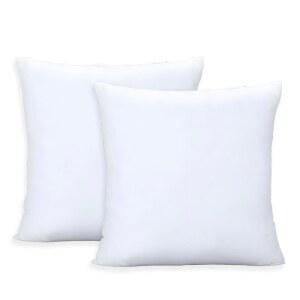 베개 인서트 세트 2개 커버가 16X16 소파 베개 스터퍼 장식용 있는 실내 100 세트 흰색 소파용 침대