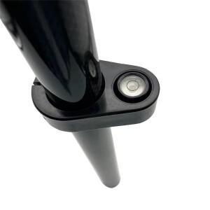 GPS 1.8m 길이 프리즘 폴 탄소 섬유 측량 폴 GNSS 측량용 5/8 나사 4단 + 버블 토탈 스테이션