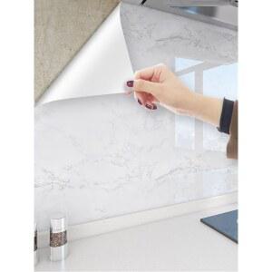 대리석 싱크대시트지 방화내열 민트 방염 두꺼운 60CMX5M 스티커화이트 81014