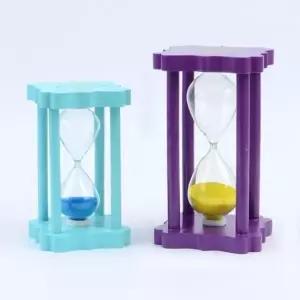 양치모래시계 심플모래시계 사각 10분 인테리어칼라시 모래시계 심플모래시계