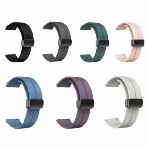 갤럭시워치6 디버클 마그네틱 실리콘밴드 스트랩 갤럭시워치6 스마트밴드 실리콘밴드