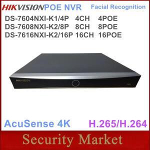 Hikvision  AcuSense 4K NVR DS-7604NXI-K1, 4P 8P 16P, 4/8/16-ch PoE 1U K 시리즈