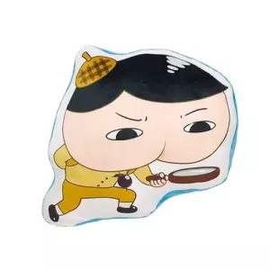 라인프린트 쿠션2 엉덩이탐정 1P 쇼파 의자 거실 베개 WD7093E