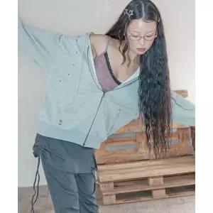 미쏘 MIXXO [서지수PICK]스터드 후드집업_MIWJMFT31C MIWJMFT31C 625599