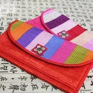 설선물 무지개 카드겸용 지갑/전통/설날/답례품