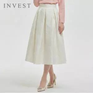 [인베스트] 자가드 볼륨 밴딩 스커트_IN6S1SK8071