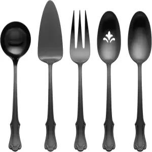 오니다 897921 제임스 스트리트 새틴 블랙 5피스 호스티스 세트