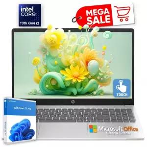 HP 15.6 터치 LAPTOP 랩탑 노트북, 13th Gen Intel i3, 16GB RAM  512BG SSD 솔리드 스테이트 드라이브[세