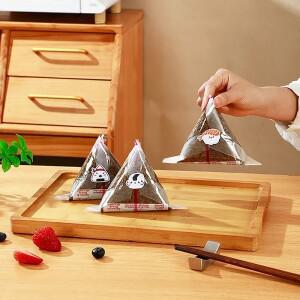 10/50/100개 일회용 이중층 삼각형 주먹밥 포장 백 김밥 김 초밥 플라스틱 랩