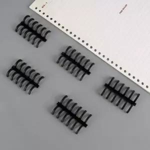 루즈링 셀프 제본 스프링 블랙 6공 바인더