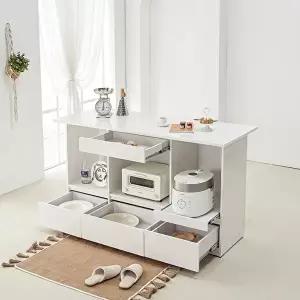 [보루네오]엠버M 1470 LPM 사각 홈바 테이블 서랍형 BJM226