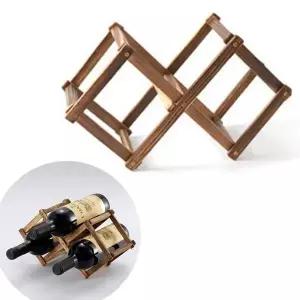 ksr 원목 폴딩 와인 병 거치대