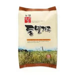 국산밀 100 한국 우리밀 농협 우리밀 통밀가루 1kg (2+1) 총 3개