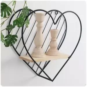 인테리어 데코 하트 벽선반 소품 미니 진열선반