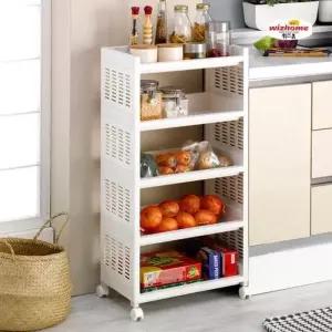 와이드5단 트롤리 선반 테드 이동식 EA