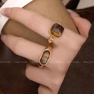 누마 호안석반지 호랑이눈 불교 금전운 원석반지 재물운 유니크반지