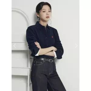 빈폴 BEANPOLE 빈폴레이디스 코듀로이 슬림핏 셔츠 - 네이비 BF5964C05R 484519