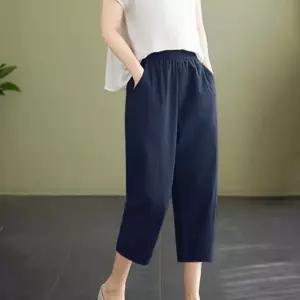 인견몸빼바지 집에서입는 여자 냉장고바지 7부