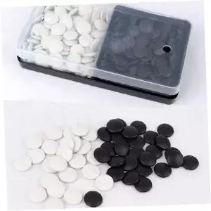 플라스틱 바둑알 세트 흑백돌 케이스 포함 두뇌개발 집중력 향상 교구 학습완구