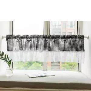 [골드스마일]주방 미니 창문커픈 가리개 레이스 바란스 150x45cm