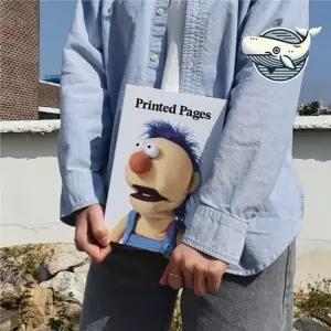 귀여운 인테리어 소품 노랑괴물 캐릭터 가짜 모형책 가짜책 인테리어책 가짜책상자