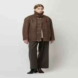 [시슬리] 더블 페이크 레더 무스탕 (SALE33561)