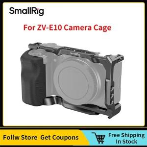 콜드 슈 및 내장 퀵 릴리스 플레이트 실리콘 핸들이 포함된  ZV-E10 풀 카메라 케이지용 SmallRig - 3538B