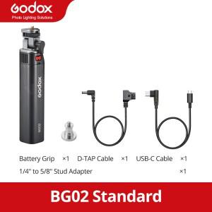 Godox BG02 배터리 그립 95Wh 용량 전원 은행 핸드 180 ° AD200Pro II ML100Bi FH50R용 틸팅