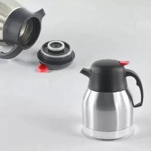 원터치 버튼 1.2L 이중 진공 보온주전자 스테인리스 주전자