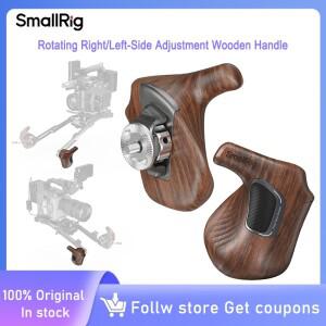 SmallRig 회전 오른쪽/왼쪽 조정 카메라 케이지 및 숄더 리그 확장 암용 ARRI 로제트가 있는 나무 손잡이 5