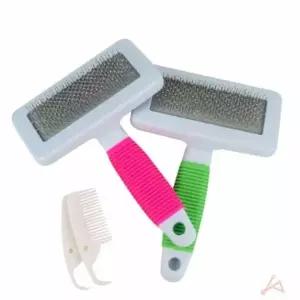 애완견 슬리커 브러시 강아지 엉킨 털 빗 반려동물 관리용