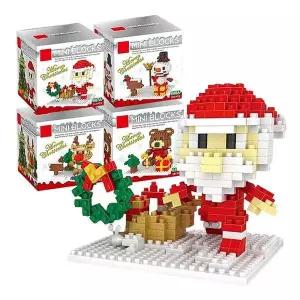 귀여운 크리스마스 나노 블록 랜덤 2P 미니 블럭 선물 나노블록