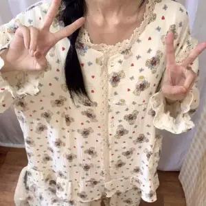 귀여운 곰돌이 투피스 홈웨어 가을 잠옷