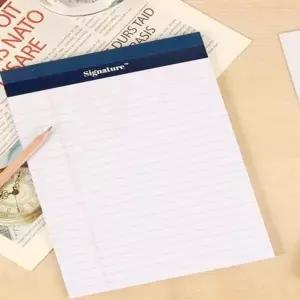 [셀러에이드]B5 노란색 메모 패드 50매 리갈노트 필기 용지