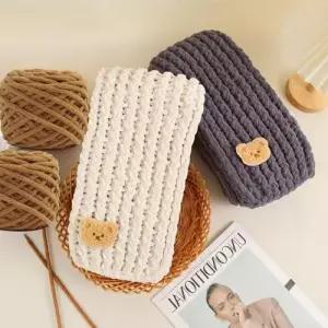 DIY 목도리 세트 뜨개질 털실 패키지 손뜨개 손 실 뜨개 질 선물 장갑 WFKIDVL