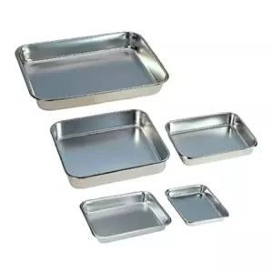 병원 의료용 간호사 스텐 사각 트레이 4-0307/7절 보관트레이 병원비품