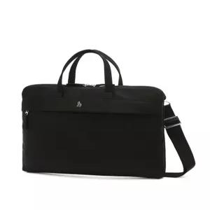 헤지스 액세서리 26SS [아이코닉] [노트북 수납] 블랙 나일론 토트백 겸 크로스백(M) HJBA6E735BK