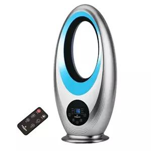 [셀러허브 가전]크루거908 슬림 에어홀 날개없는 선풍기 LED 리모컨