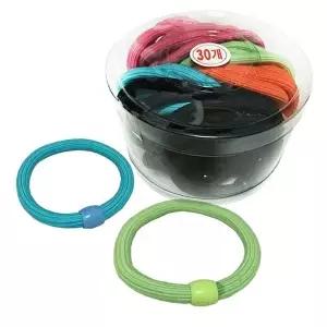 [셀러허브 패션]주름컬러 구슬매듭고무줄 30P 코사지 헤어밴드