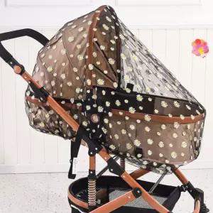 국화 패턴 유모차 모기장 방충망 덮개 여름 벌레차단 커버