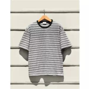 매장정품 HAZZYS [HIS] 멀티스트라이프 반팔 티셔츠 네이비 HZTS5E804N2 404683