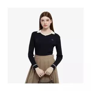 LACOSTE 여성 V넥 카라 긴팔 스웨터 AF704E-55N HDE AF704E-55NHDE 231503