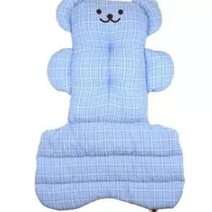 [콩심팥심]베어 강아지 유모차 방석 체크 강아지 유모차 쿠션 이동장 사계절