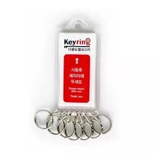 고품질 막대 열쇠고리 7고리 자동차키링 키링제작 키링만들기 구립툭제작 가방키링 아크릴키링제작 WFIU26