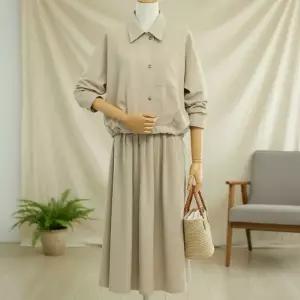 [다잇템] 여성 소재 미니멀리즘 재킷 폴리 클래식 출근룩 간절기용