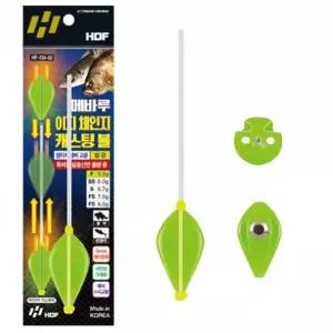 [콩심팥심]HD 메바루 이지 체인지 캐스팅볼 원투 낚시 야광 찌 볼락 전갱이