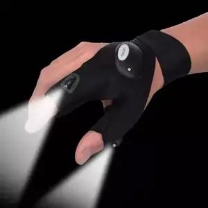 [콩심팥심]LED 낚시 장갑 손가락 랜턴 조명 야간 밤낚시용 DD-13003