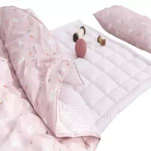 국산 아기 어린이집 낮잠이불세트 뱀부 양면 패드 가방 분리형 토끼