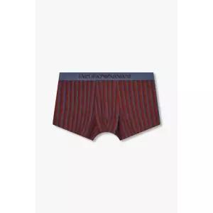 매장정품 EMPORIO ARMANI UNDERWEAR 남성 로고 밴딩 패턴드 코튼 드로즈_다크레드 0815112055 2501744630 2