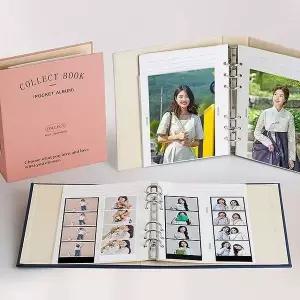 [셀러에이드]미니 사진첩 포켓앨범 포토바인더 카드정리함 엽서 수납 케이스